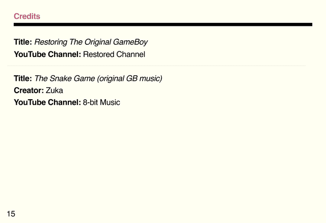 Thumbnail of Owner's Manual - credits