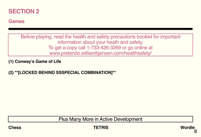 Thumbnail of Owner's Manual - games